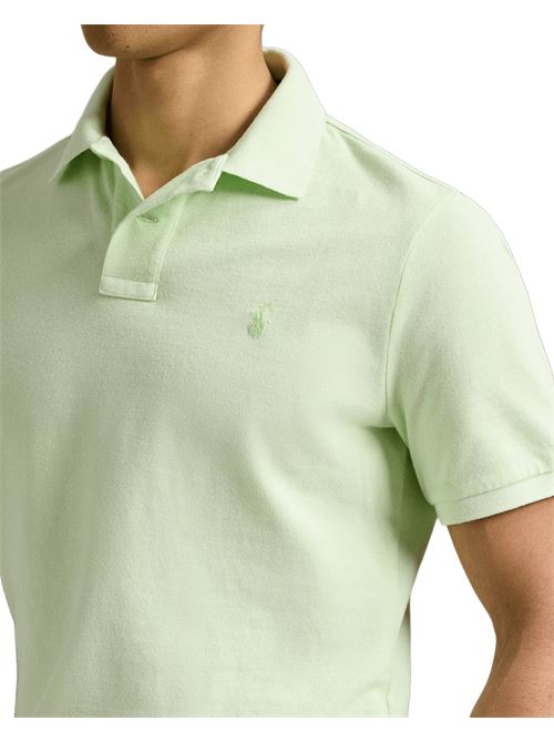polo uomo custom slim cotone piquè verde POLO RALPH LAUREN | 710969626001